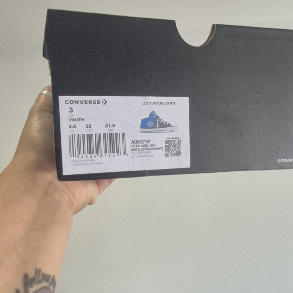 Converse Kids Sneakers - Blue and White